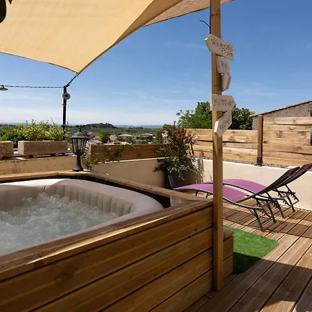 Feerique & Terrasse - Proche Pezenas Lägenhet *